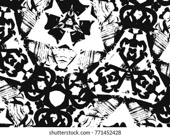 Brush stroke pattern. Watercolor.