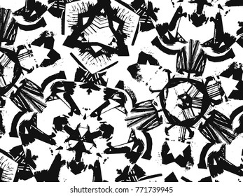 Brush stroke pattern. Watercolor.