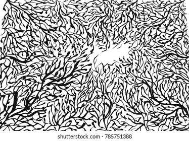 Brush stroke pattern. Watercolor.