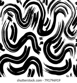 Brush stroke pattern. Watercolor.