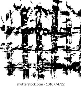 Brush stroke pattern. Watercolor. Grunge check.