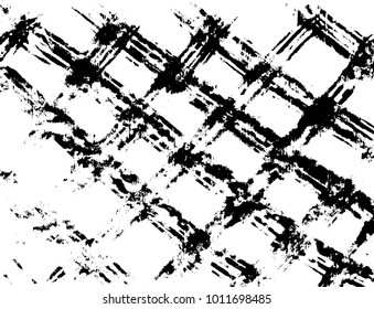 Brush stroke pattern. Watercolor. Grunge check.