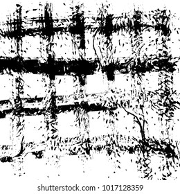 Brush stroke pattern. Watercolor. Grunge check.