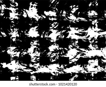 Brush stroke pattern. Watercolor. Grunge check.