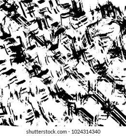 Brush stroke pattern. Watercolor. Grunge check.