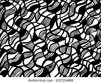 Brush stroke pattern. Watercolor. Grunge check.