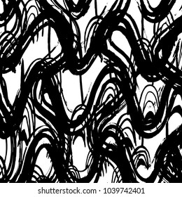 Brush stroke pattern. Watercolor. Grunge check.