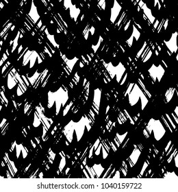 Brush stroke pattern. Watercolor. Grunge check.