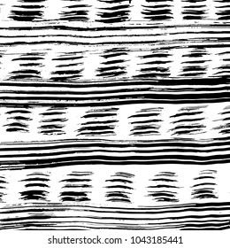 Brush stroke pattern. Watercolor. Grunge check.