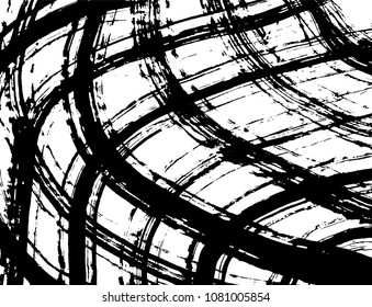 Brush stroke pattern. Watercolor. Grunge check.