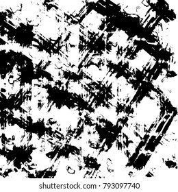 Brush stroke pattern. Watercolor. Grunge check.