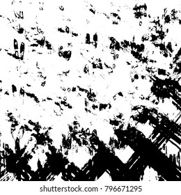 Brush stroke pattern. Watercolor. Grunge check.