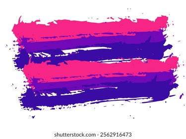 Brush stroke Pink,Purple .Vector stock hand draw illustration isolated on white background