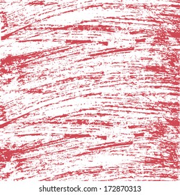 brush stroke, stroke of red mascara, isolated on white