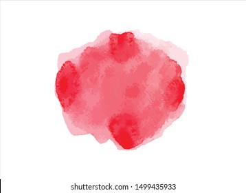 brush stroke red watercolor vector graffiti illustration image.