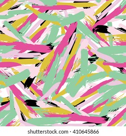 Brush stroke seamless pattern. Summer, spring bright texture for fabric, prints, cloth, postcards. Colors in 80s-90s style
Image ID:409778635
