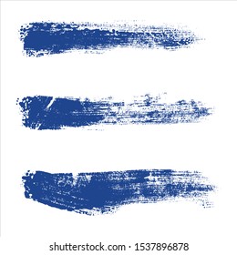 brush stroke set of grunge banners.Vector paint background.