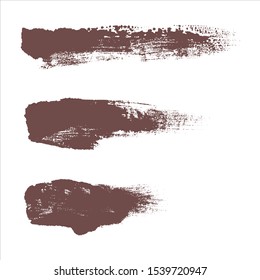 brush stroke set of grunge banners.Vector paint background.
