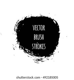 Brush Stroke set. Hand paint vector brush.