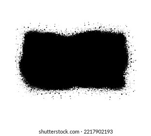 Juego de trazo de pincel, fondo de trazo de pincel de tinta, colección de brochas sobre fondo blanco. Colección de brochas poco fiables