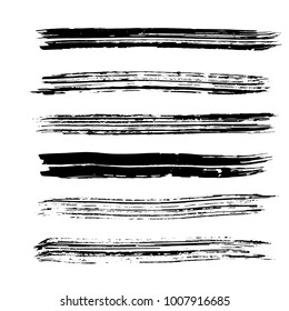 Brush stroke set. Texture.