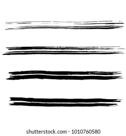 Brush stroke set. Texture.