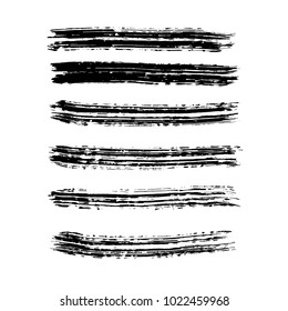 Brush stroke set. Texture.
