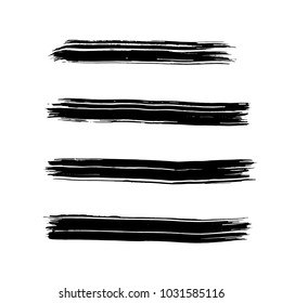 Brush stroke set. Texture.