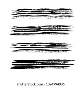 Brush stroke set. Texture.