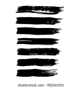 Brush stroke set. Texture.