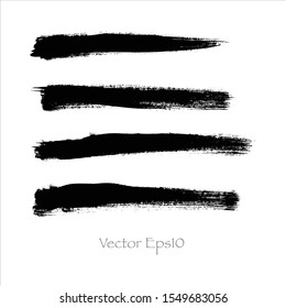 brush stroke set watercolor background.creative illustration.
