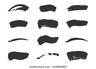 Brush stroke. Speech bubble. Paintbrush. Grunge design element. Dirty distress texture banner. Vector illustration