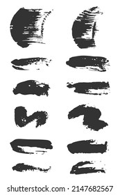 Toco de pincel. Burbuja del discurso. Pincel. Elemento de diseño grueso. Pancarta sucia de textura de distrés. Ilustración del vector