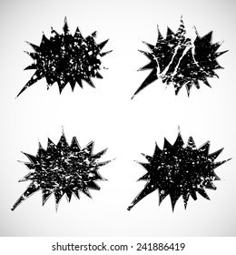 Brush Stroke Speech Bubbles Collection.