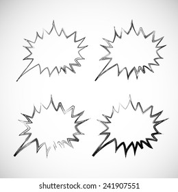 Brush Stroke Speech Bubbles Collection.