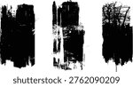  Brush stroke with spray texture vector grunge. painted by brush black ink brush strokes frame. Abstract grunge paint brush stroke set. 