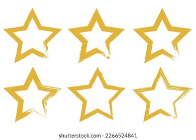 Estrella de broche de pincel sobresale a Vectorart