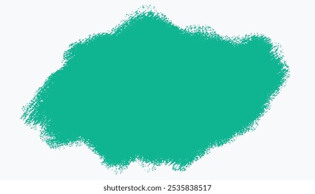 brush stroke style turquoise watercolor grungy texture background vector