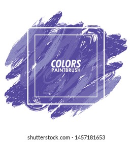 brush stroke symbol emblem watercolor paint square cartoon vector illustration graphic design