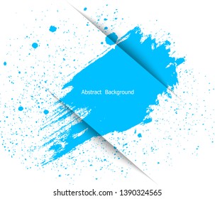 Brush stroke and texture. Banner for design.Vector Illustration