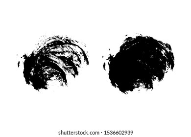 Brush stroke and texture black and white. Template for design