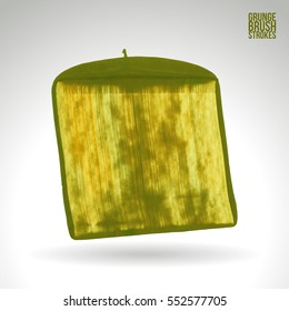 Brush stroke and texture. Grunge vector abstract hand - painted element. Underline and border.