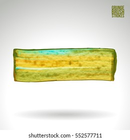Brush stroke and texture. Grunge vector abstract hand - painted element. Underline and border.
