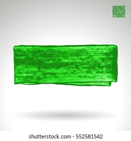 Brush stroke and texture. Grunge vector abstract hand - painted element. Underline and border.