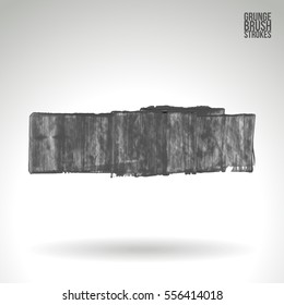 Brush stroke and texture. Grunge vector abstract hand - painted element. Underline and border.