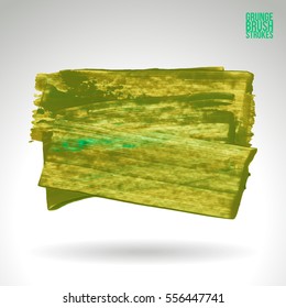 Brush stroke and texture. Grunge vector abstract hand - painted element. Underline and border.