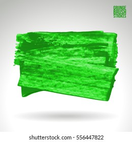 Brush stroke and texture. Grunge vector abstract hand - painted element. Underline and border.