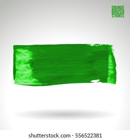 Brush stroke and texture. Grunge vector abstract hand - painted element. Underline and border.