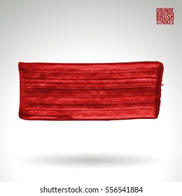 Brush stroke and texture. Grunge vector abstract hand - painted element. Underline and border.
