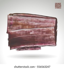 Brush stroke and texture. Grunge vector abstract hand - painted element. Underline and border.